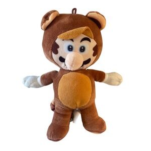 Super Mario Tanooki‎ Suit Mario Plush Toy Stuffed Animal Figure Doll